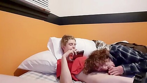 Sucking My Buddy And Rim His Ass On My Bed 15 Min